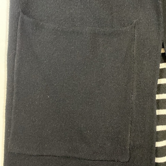 Moth (Anthropologie) Longline Open Front Sweater Vest Black Size OS - Picture 6 of 7